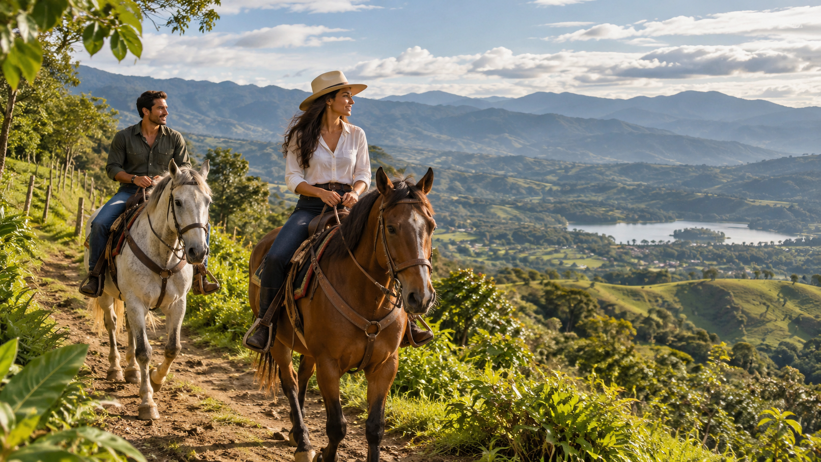 Private horseback riding experience in the mountains near Medellín